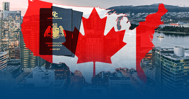 اخذ اقامت کانادا با پاسپورت دومینیکا